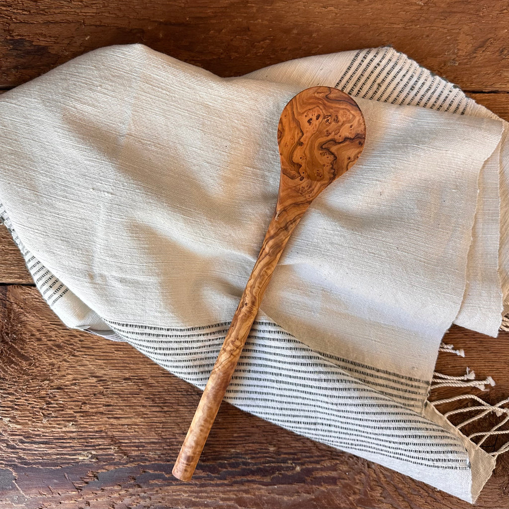hand carved olive wood spoon wooden spoon